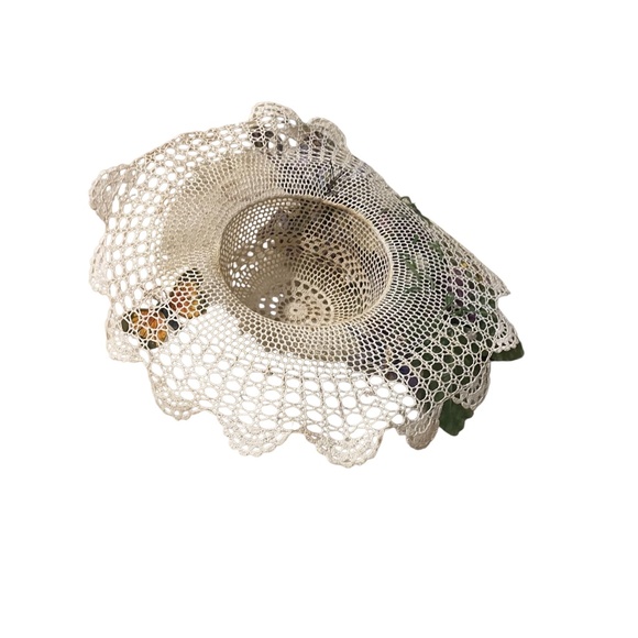 Vintage Crochet Doily Floral Hat - Picture 6 of 10